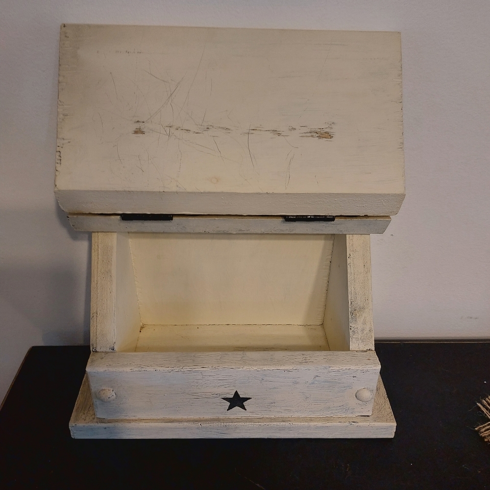 Rustic Wooden Recipe Box - Picture 7 of 9